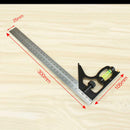 Machinist Precision Edge Square Ruler Angle Ruler  Stainless Steel Protrac BOI