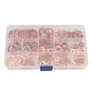 M5-M14 Copper Oil Seal Washer Gasket Flat Assorted w/ Box Set Hardware Parts