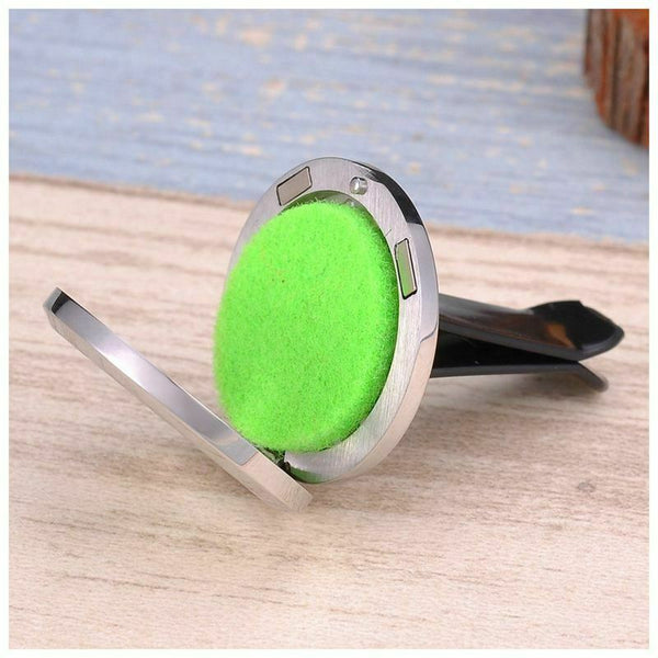 Car Air Freshener Aromatherapy Essential Oil Diffuser - Lotus Stainless 316 S2Z6