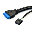5.25 inch HUB 19 Pin to 2 USB 3.0+4 USB 2.0+BC1.2 Optical Drive Front Panel A