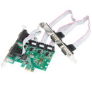 1Pcs PCI Express to 4-port RS232 Serial Card Green Good Quality