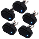 5pcs Switch Alternating LED Blue Light Fog Lights Work For