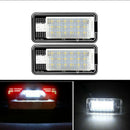 2pcs LED License Plate Number White Lights For Audi A3 S3 A4 S4 A6 C6 A8 URL