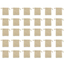 30pcs Bag Natural Linen Pouch Drawstring Burlap Jute Sack Drawstring Gift Bags-