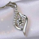 Damen Twisted Silber Kristall Rhinestone 8-FormAnhÃ¤nger Schmuck Kette Halsk New
