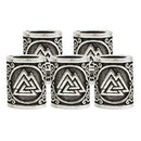5Pcs Norse Vikings Beads Hair Tube Beads Dreadlocks for Beards Hair Paracord