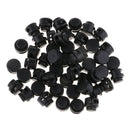 50 Pieces Plastic Toggle Spring Clasp Stops Double Holes String Cord Locks 13mm