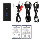 Black DC 5V 10m Bluetooth 4.2 3.5mm Audio Music Transmitter Stereo Adapter