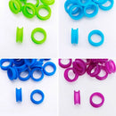 50Pcs Silicone Finger Rings for Any Scissors Inserts Haircutting Styling To