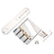 Chrome Guitar Bridge Cut-Down Sides Compensated Brass Saddles Control Plate