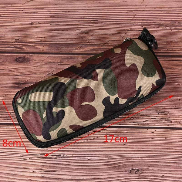 Glasses Box Sunglasses Case Camouflage Storage Protector zipper Unisex Contai Gw