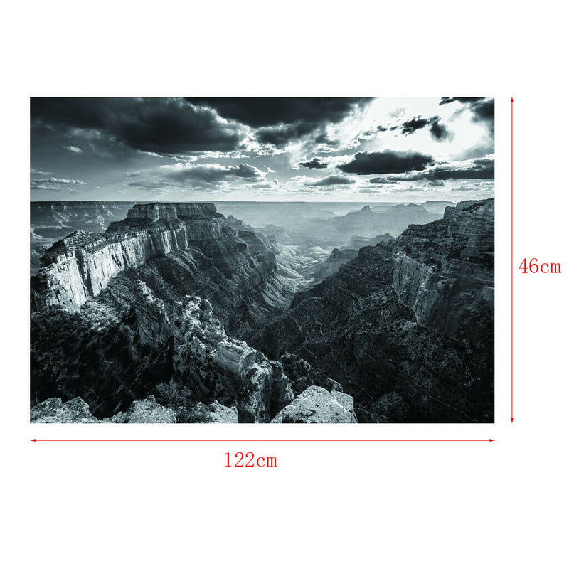 Aquarium Background Poster Fish Tank Wallpaper Decor Mountain  122x46cm