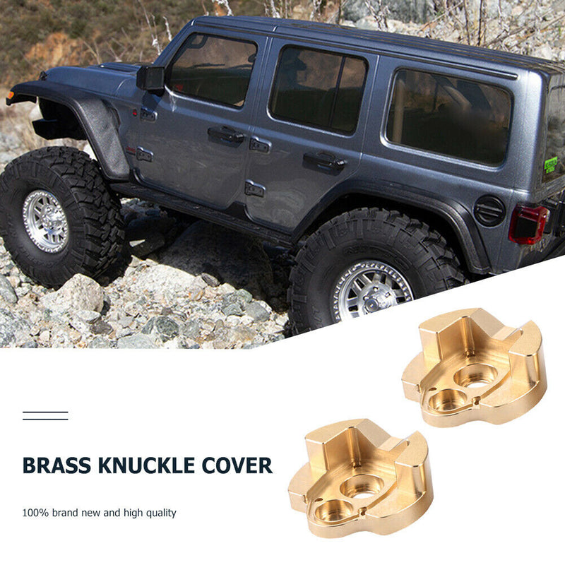 For RC Axial Capra 1.9 SCX10III 2pcs Brass Counterweight Cup Cover Car Accessory