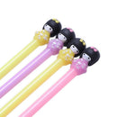 4 pcs 0.38mm black Japanese girl gel pen Cute candy color Signature pen Kaw D7U5