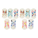 10 Pieces Womens Sanitary Pad Cloth Menstrual Pads Reusable Washable 7 inch