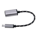 6.9inch Braided Alloy Micro USB Male to USB Female OTG Adapter Cable