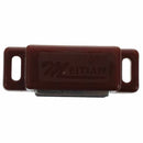 Magnetic door snapper for cabinet door, plastic, brown E9P2