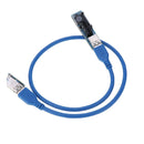 PCI-E 1X 36-pin Slot Riser Card Extender Flex Extention Cable Blue 70cm/28"
