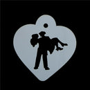 Lovely Wedding Decoration Cake Stencil Couple Lover Cookie Stencils Cake Tool Z