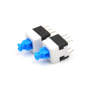 10x 8*8mm Latching Switch Button Switches Double Row Self-locking 6 Pin LJLJ