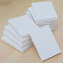 24Pcs Mini Stretched Artists Small Art Board /Oil Paint 10X10Cm) Mini White