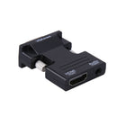 HDMI Female to VGA Male Converter with Audio Adapter Support 1080P Signal