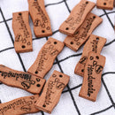 50X/Set Wooden Buttons Fastener Handmade Tags Sewing Knitting Crafts DIY