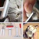 4pcs/set Dogs Pet Grooming Supplies Stainless Steel Comb Rasp File Clippers A