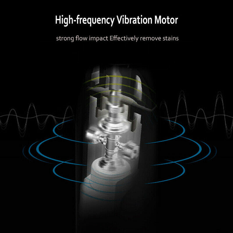 5 Mode Sonic Rechargeable Electric Toothbrush 4x Brush Heads Waterproof Ipx G9J2