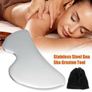 304 Stainless Steel Gua Sha Board Plate Relaxing Muscle Meridian Massager B K8P3
