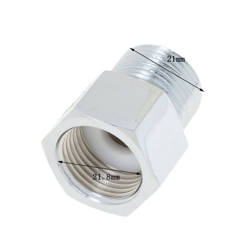 2 pcs 304 Stainless Steel Co2 Regulator Adaptor W21.8 to G5/8 and M22x1.5 to