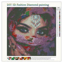 5D DIY Full Drill Diamond Painting Masked Beauty Cross Stitch Embroidery (5
