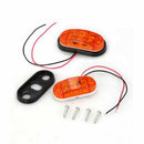 2 x Car Truck Trailer Piranha LED Side Marker Blinker Light Lamp Bulb Amber