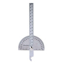 0-180 Degree Angle Ruler Stainless Steel Round Head Rotary Protractor
