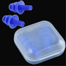 Anti Noise Snore Silicone Ear Plugs Comfortable Earplugs +Box For Sleep Study