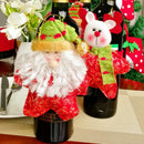 3pcs Santa Claus Snowman Deer Red Wine Bottle Cover Christmas Xmas Decor