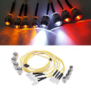 LED Light Headlight 2 Red Leds & 2 White Leds & 4 Yellow Leds for 1/5 1/8 1/10
