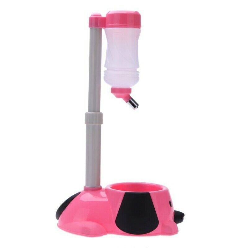 Lifting Water Drinking Feeder Fountain with Food Bowl For Dogs Cats Especia