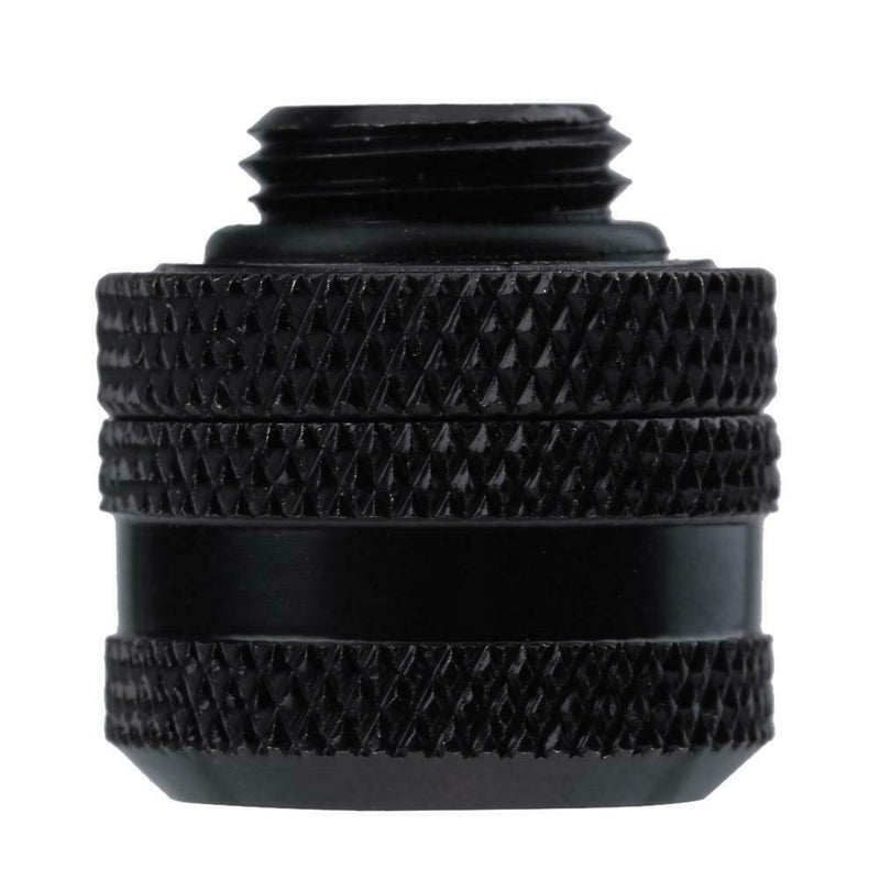 G1/4 Brass Connector for 14mm OD PC Water Cooling System Tubes(Black)
