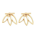 10 pairs ear jacket stud lotus flower earrings for women and girls set for