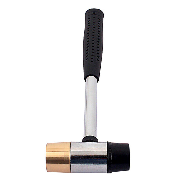 Fret Hammer 7/8" diameter head -UHMW&Brass head-Guitar luthier hammer Black