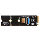4X(M.2 Ngff To Usb3.0 Pci-E Riser Card M2 Slot Extender Adapter For Btc/EthL5K7)