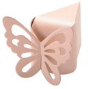 50 Pcs Butterfly Favor Gift Candy Boxes Cake Style for Wedding Party Baby S D6Q2