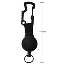 Burglar Telescopic Keychain Outdoor Retractable Elastic Wire Rope with Carabiner