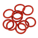 19 mm x 2.5 mm Silicone O Ring Oil Sealing Washers Red 10 pcs X6C5