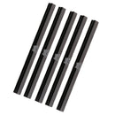 5Pcs DIY Metal Purse Wallet Frame Bar Edge Strip Clasp Edge W/ Screws Black