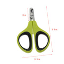 Safety Small Pet Cat Dog Nail Clipper Scissor Nail Trimmer Light Green
