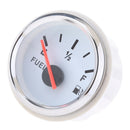 2x 52mm White Boat Auto Electrical Pointer Fuel Level