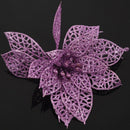 Decoration for Christmas Tree - elegant 13cm Sequin Flowers Suspended with  A9S6