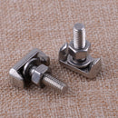 2Pcs Battery Cable Terminal Connector Car Fastener T-Bolt Fit For Audi VW Saturn
